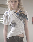 TWISTED NECKLACE T-SHIRT (TWEETY)