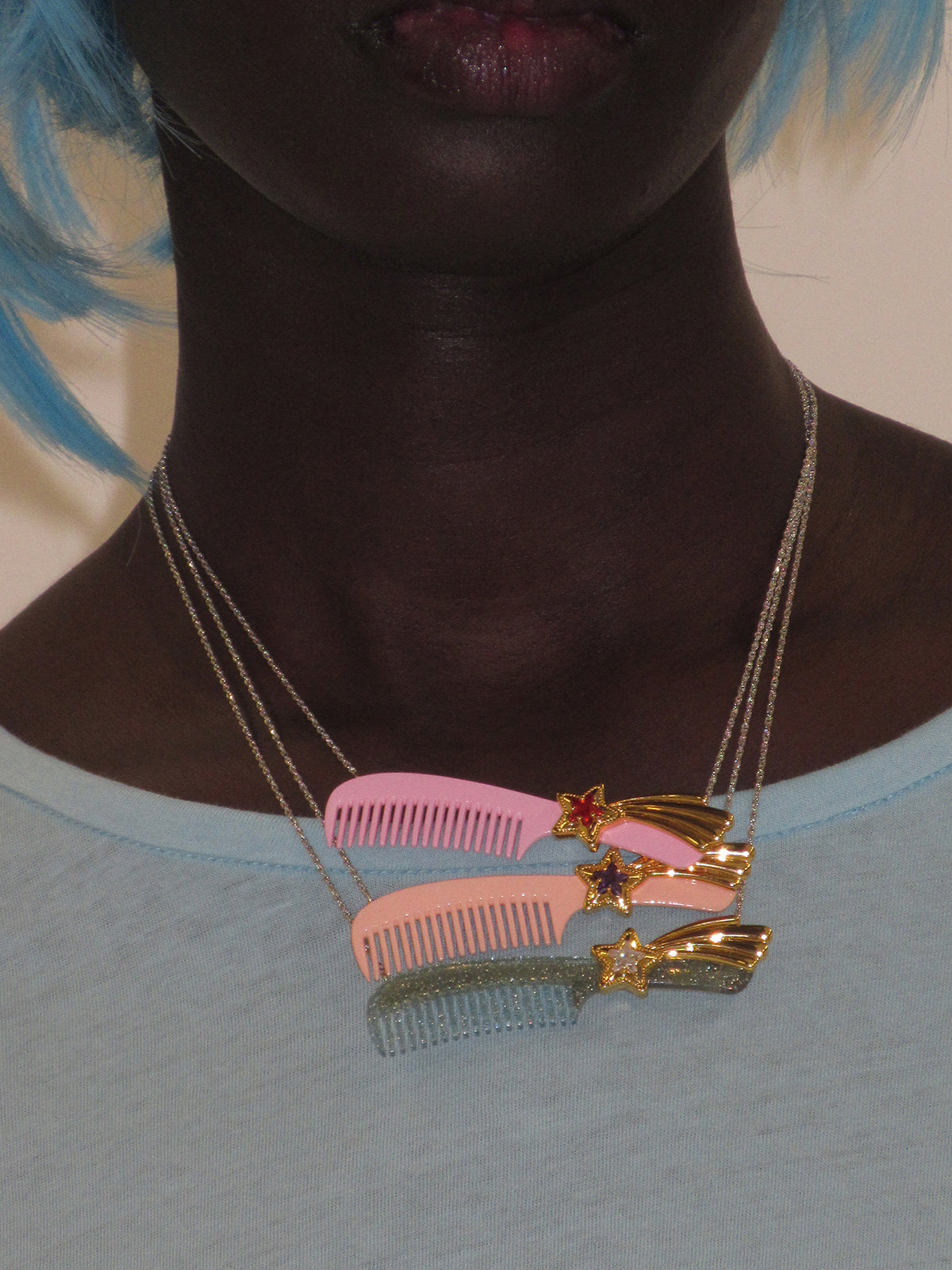 SHOOTING STAR COMB NECKLACE