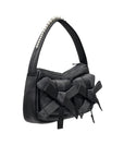 UTILITY BOW POCKET POCHETTE BAG (BLACK)