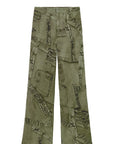 BOY FIT PANTS WITH CARGO-PATCH PRINT