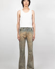 WIDE LEG JEANS (CHAMPAGNE STONEWASH)