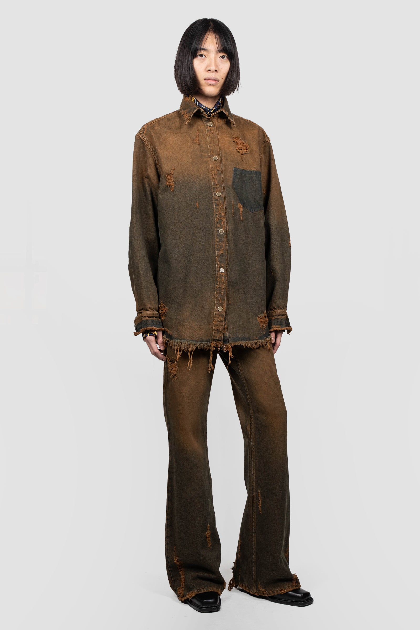 DENIM OVERSHIRT (RUSTY)