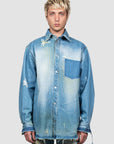 DENIM OVERSHIRT (BLUE)