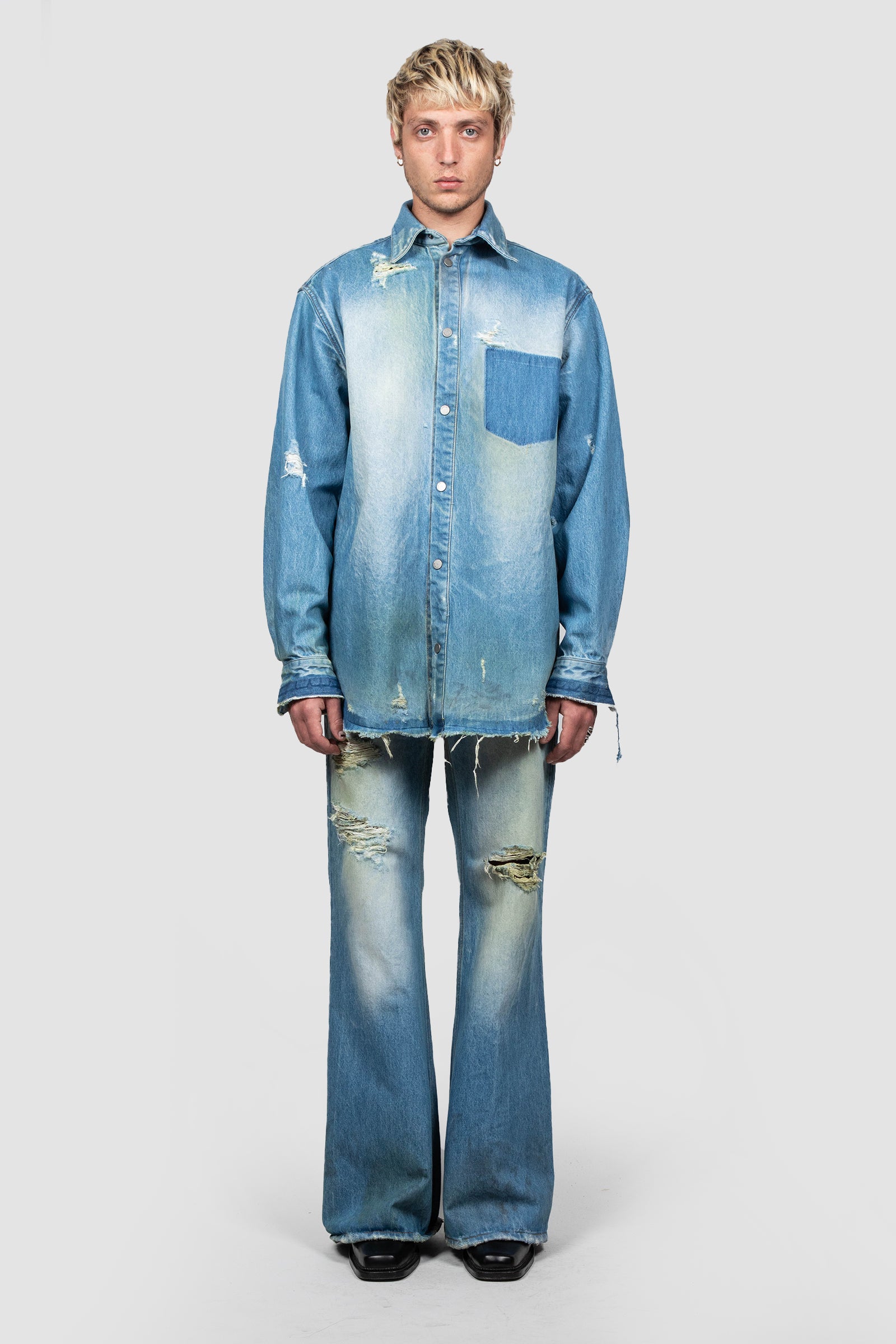 DENIM OVERSHIRT (BLUE)