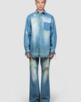 DENIM OVERSHIRT (BLUE)