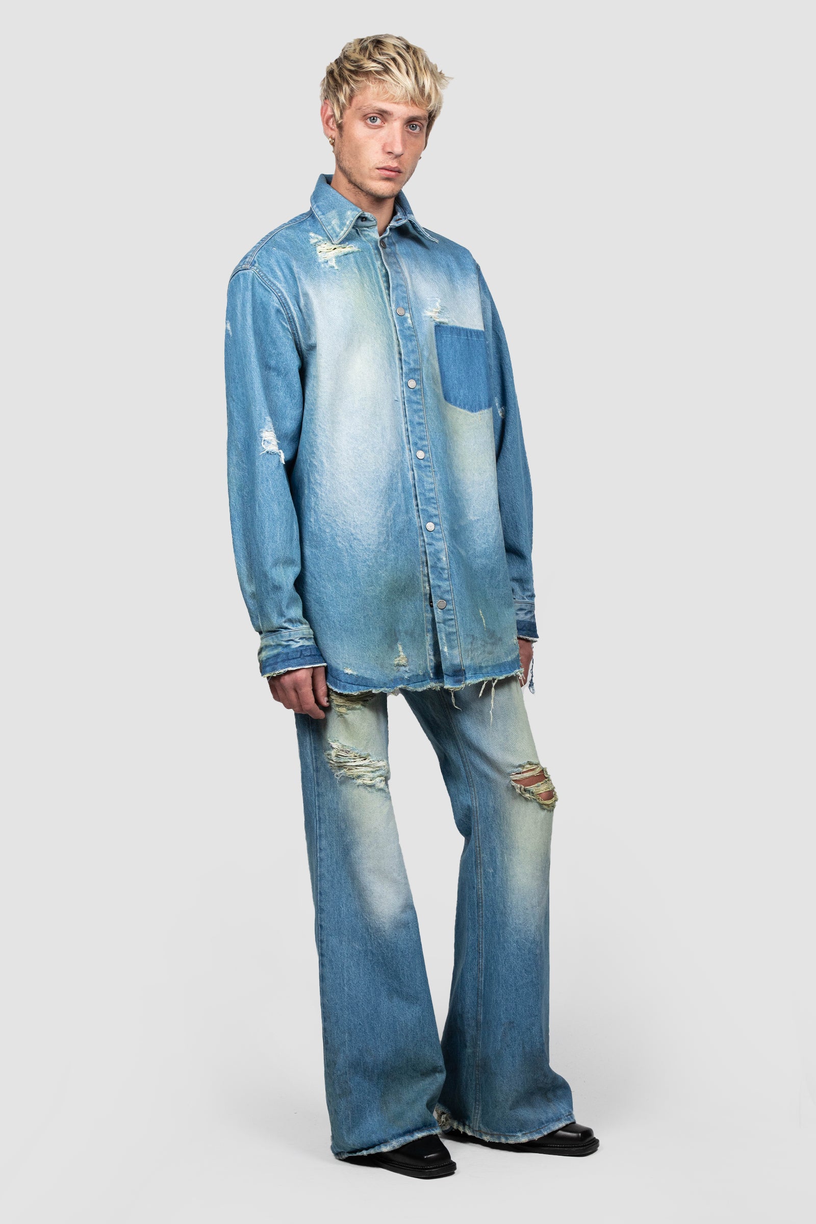 DENIM OVERSHIRT (BLUE)