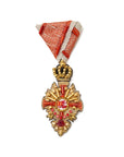 CROWN BROOCH (RED)