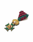 CROWN BROOCH (GREEN)