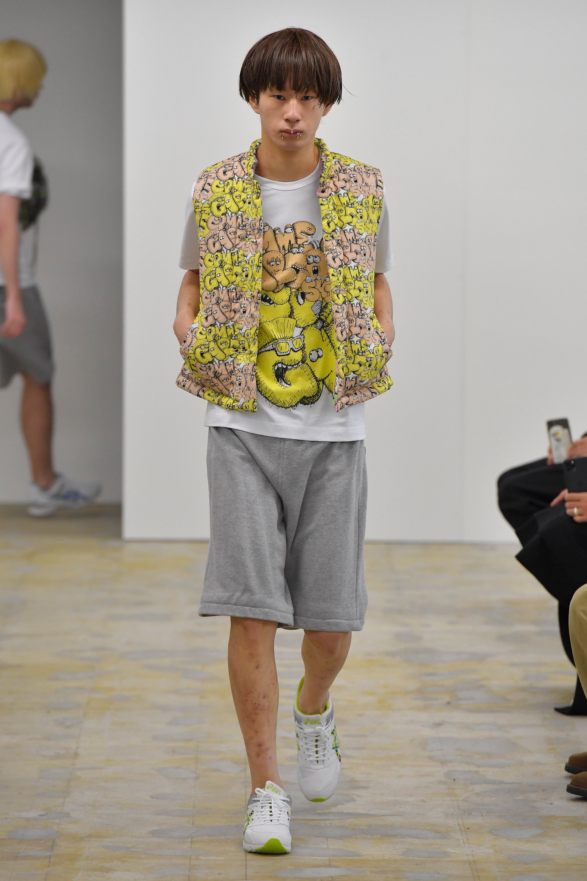CDG SHIRT X KAWS VEST (YELLOW/GREEN) - NOLM