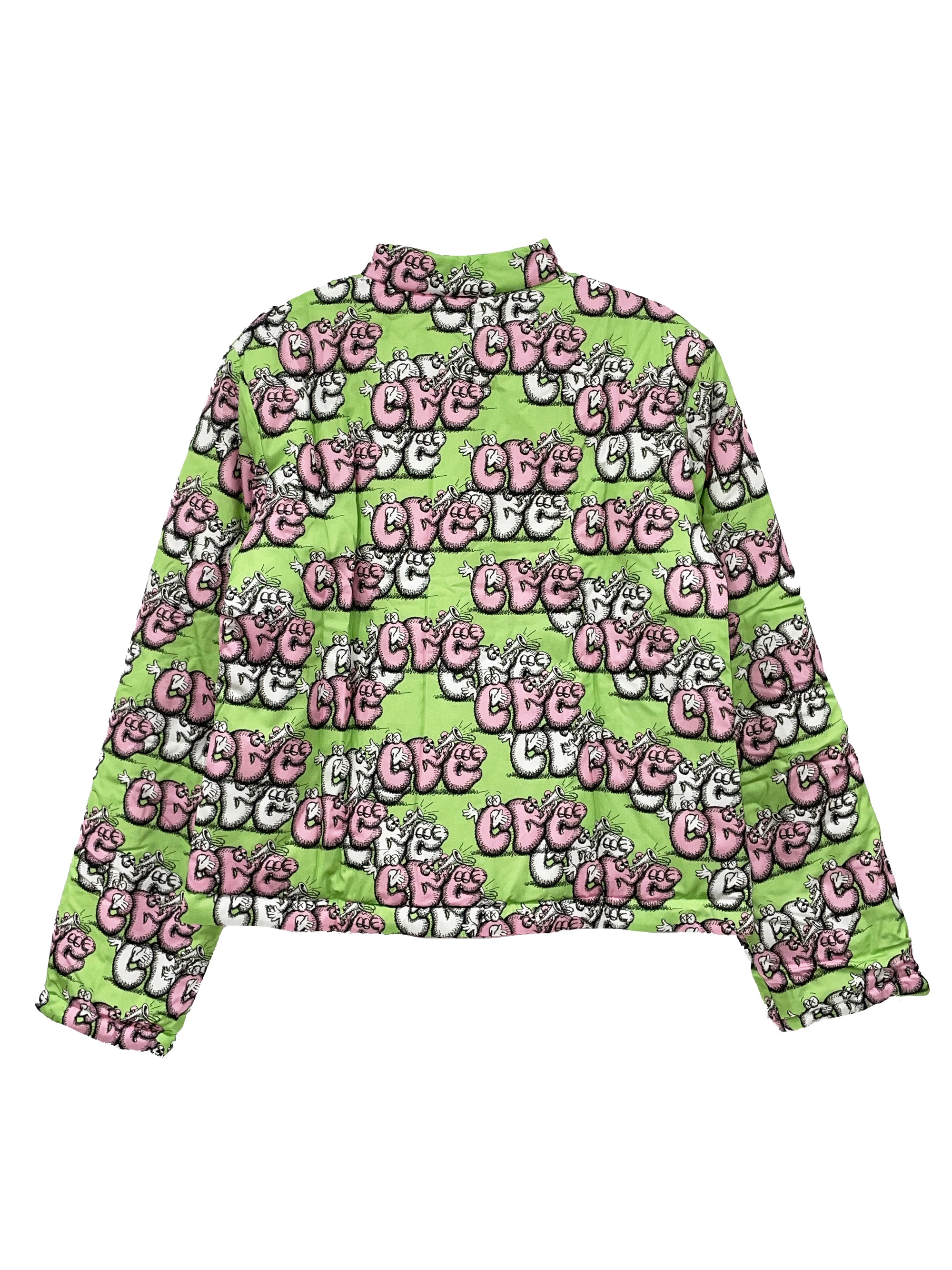 CDG SHIRT X KAWS JACKET (PINK/GREEN) - NOLM