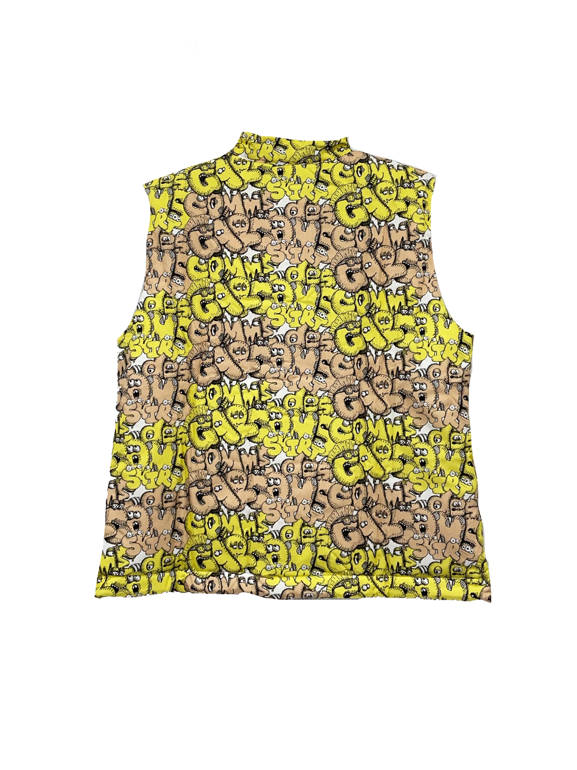 CDG SHIRT X KAWS VEST (YELLOW/GREEN) - NOLM